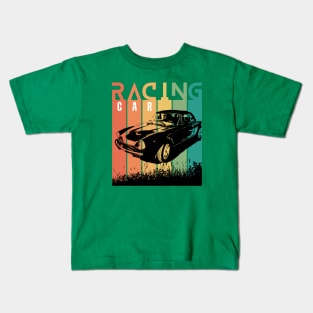 Vintage Racing Car Kids T-Shirt